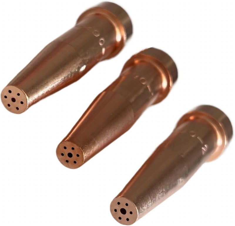 ALLZSMOOTHLY 6290-0,6290-1,6290-2 Acetylene Cutting Tips/Cutting Torch Tips,Harris Style,Pack of 3 - Image 3